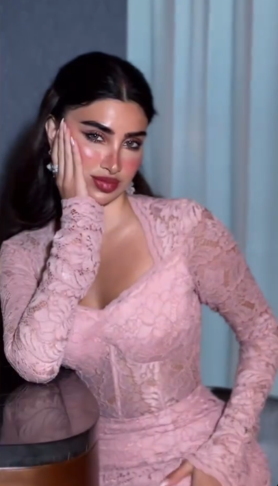 Elegant Pink Long Sleeve Mermaid Lace Long Prom Dress Ideas, Evening Party Dresses, OLP1332