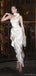 Popular White One-Shoulder Mermaid Side Slit Long Prom Dress Ideas, Evening Party Dresses, OLP1351