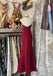 Elegant Red Spaghetti Strap Mermaid Long Prom Dress Ideas, Evening Party Dresses, OLP1311