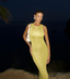 Elegant Yellow Jewel Mermaid Long Prom Dress Ideas, Evening Party Dresses, OLP1364