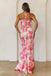 Elegant Pink Halter Strap Mermiad Long Prom Dress Ideas, Evening Party Dresses, OLP1289