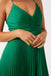 Elegant Green Spaghetti Strap A-Line Long Prom Dress Ideas, Evening Party Dresses, OLP1254