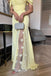 Elegant Yellow Off-Shoulder Mermaid Long Prom Dress Ideas, Evening Party Dresses, OLP1263