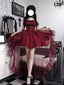 Sexy Red Spaghetti Strap High Low A-Line Short Homecoming Dresses For Party,HD1157