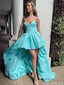 Simple Sweetheart Satin A-line Long Prom Dress With Trailing Online, OL321