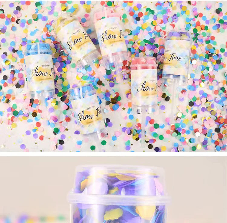 Paper Scraps Push Tube Wedding Push Ceremony Paper Flower Spray Tube Decoration