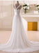 Sweetheart Chiffon Tulle SleevelessLong White Bridesmaid Dresses, BG172