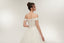 Off-shoulder Lace Appliques Top Organza Ball Gown, Ivory Wedding Dresses, WD0463