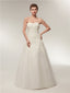 Sweetheart Floor-length Lace Simple Cheap Wedding Dresses, WD0461