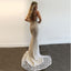 Spaghetti Straps Sexy Deep V-neck Long Prom Dress With Appliques, PD0614