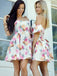 New Arrival A-line Off-shoulder Cute Short Homecoming Dresses, HD0523