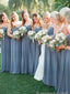 Simple Strapless Sweetheart Chiffon Bridesmaid Dresses, BG208