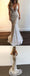 Spaghetti Straps Sexy Deep V-neck Long Prom Dress With Appliques, PD0614