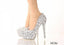 High Heels Handmade Fully Rhinestone Pointed Toe Crystal Wedding Shoes, S031
