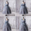 Dusty Blue Tulle Flower Girl Dresses, A-line Little Girl Dresses, FG056