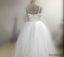 Spaghetti Lace Top White Tulle Hot Sale Flower Girl Dresses, FG005