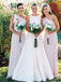 Simple One-shoulder Mermaid Long Bridesmaid Dresses Online,RBWG0069