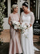 Simple Scoop Neck Mermaid Long Bridesmaid Dresses Online,RBWG0060