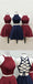 Sexy Two Pieces Halter Simple A-line Open-back Short Homecoming Dresses, HD0373