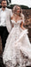 A-Line Off The Shoulder Lace Tulle Long Wedding Dresses,RBWD0018