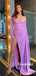 Simple Sweetheart One Shoulder Side Slit Cheap Long Prom Dresses,RBPD0138