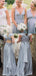 A-line Floor-length V-neck Sexy Simple Cheap Bridesmaid dresses, BD0030