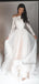 Elegant Straight Tulle A-line Cheap Long Wedding Dresses Online,RBWD0030