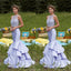 Charming Gorgeous Two-pieces floor-length sleeveless evening gown, long prom dresses, PD0103