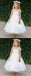 A-line Round Neck Sleeveless Ankle-length Flower Girl Dresses, FG0140