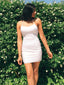 Sheath Sleeveles Straps Backless Sexy Lace-up Back Homecoming Dresses, HD0533