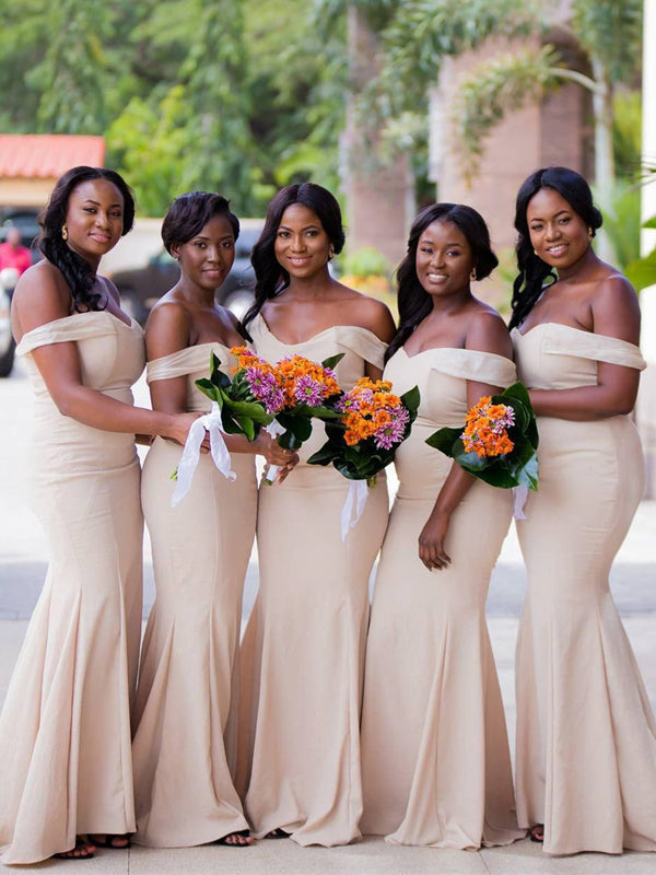 Simple Off-shoulder Mermaid Cheap Long Bridesmaid Dresses Online,RBWG0 RomanBridal Simple Off-shoulder Mermaid Cheap Long Bridesmaid Dresses Online,RBWG0 RomanBridal