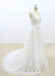 Hot Selling Gorgeous V-neck Lace Sleeveless Wedding Dresses with train, WD0367