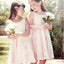 A-line Scoop Neck Sleeveless Full Lace V-back Flower Girl Dresses, FG0133