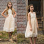 Flower girl dress, ivory flower girl dress, girls dress, country flower girl, ivory lace dress, FG0122