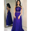 A-Line Halter Beading Chiffon Backless Prom Dress PD0711
