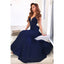 Newest Mermaid Sexy V-Neck Backless Long Prom Dress With Ruffles, PD003