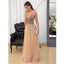 Spaghetti Straps V-neck Beading Tulle Prom Dresses, PD0665