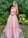 Simple Straight A-line Tulle Cheap Long Prom Dresses,RBPD0116