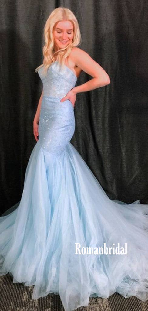 Simple Straight Mermaid Cheap Long Prom Dresses,RBPD0117