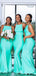Newest Mermaid Open Back Sleeveless Long Bridesmaid Dresses, BD0036