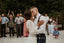 Simple A-Line V-Neck Long Sleeves Floor Length Wedding Dresses,RBWD0004