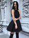 Newest Simple Halter Red Cheap Backless Short Homecoming Dress, HD0401