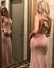 Mermaid V-neck Open-back Long Sleeveless Prom Dress, PD0641