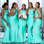 Newest Mermaid Open Back Sleeveless Long Bridesmaid Dresses, BD0036
