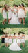 Sweetheart Short Simple Ivory Chiffon Bridesmaid Dresses, BD0565
