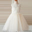 Open Back Top Lace Flower Girl Dresses, FG094