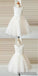 Scoop White Sleeveless Unique New Flower Girl Dresses, FG090