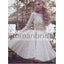 Lovely pure white short Lace Bateau Full sleeve princess dress,  Homecoming Dress, HD0308