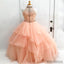Gorgeous Floor-length A-line High Neck Beading Open back evening dress, long Prom Dresses, PD0506