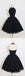 Newest Halter Black Backless Sleeveless Short Prom Dresses, Tutu Homecoming Dresses, HD0371